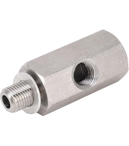 Adattatore A T M10x1 Per Sensore Olio - Ottone, Maschio/femmina, Per Manometro Pressione Olio - Foto 4