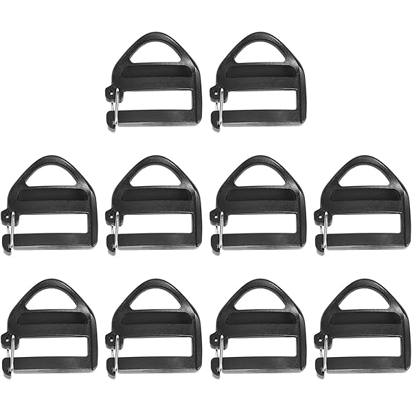 6 Fibbie In Metallo Regolabili Per Cinghie - Lega Di Zinco, Per Zaini E Valigie - Foto 2