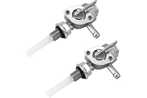 FLYLIN 2 Stücke Benzinhahn Schalter, Gastank Kraftstofftank Benzinhahn Stromerzeuger für Generator 28-1783-V, Öltankhahn Kraftstoffschalter Ventilpumpe Benzinhahn für Benzingenerator M10 * 1,25