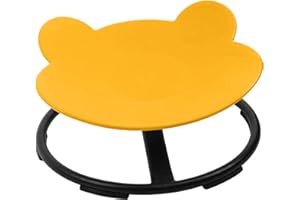 MagicMeadow Spinning Frog Sensory Toy | Autism-Friendly Wobble Chair for Kids | Educational Resource Ideal for Training Body Coordination & Balance Physical Therapy | Yellow