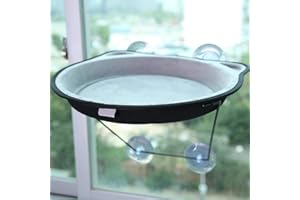 Yisentno Siège pour Animal Domestique Lit de Chat Fenêtre de lit de Perche Siège Suspendu monté sur hamac(Gray)