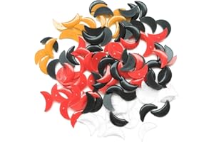 vepoty Plastic Toy Mouth 100 Pcs DIY Craft Mouth Crescent Moon Shape Mouth Lip Sewing Crafting Accessories for Dolls Toy Making