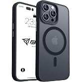 Babilden iPhone 12 Pro Max i&ccedil;in Kılıf Kamera Korumalı Magsafe Wireless Şarj &Ouml;zellikli Mat Şeffaf Renkli Kılıf Siyah
