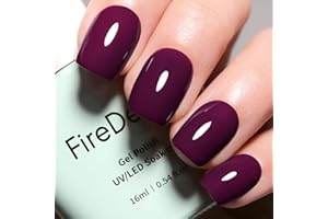 Firedeep Smalto Per Unghie Burgundy Wine, Bottiglia Grande Da 16 Ml Smalto Gel Autunno Inverno