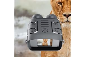 soonbuy Night Vision Binoculars, Night Vision Goggles for Hunting, 5X Digital Zoom 1080P Infrarednight Vision Monocular for Viewing 984ft/300M in 100% Dark black