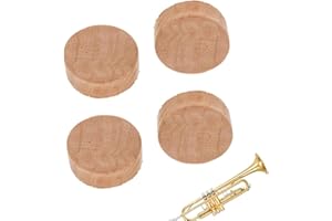 XOXVURI 4 Stück Trompete Kork Pads, Reparatur Korkpads, Wasserschlüssel Kork Spuckventil Kork, Trompete Reparatur Kork Pads, Wasserschlüssel Kork Pad Dichtung, Zum Reparieren von Trompete