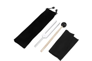 Dreld - Forcella per sintonizzazione 528 Hz con martello in silicone e borsa per la riparazione del DNA, terapia del suono, guarigione perfetta, strumento musicale, guaritori, vibrazioni