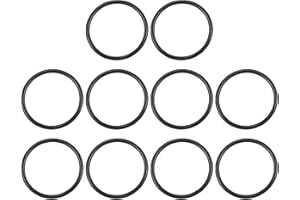 UHATa Nitrile Rubber O-Ring 50mm ID, 58mm OD, 4mm Width Washer Gasket Sealing-Applications for Auto Plumbing Faucet Air Gas Repair-[Qty 10 Black]