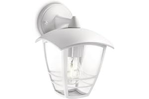 Philips LED Creek Lampada da Parete per Esterni, Luce Diffusa, Alluminio, Bianco