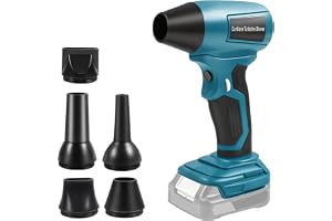 MaxEarn Fläkt Turbo för Makita 18 V batteri, bärbar trådlös handblås