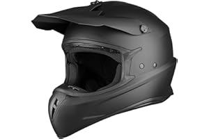 Favoto Casque Intégral de Motocross Adultes - Casque Tout Terrain Offroad Unisexe Certifié ECE 22.06 pour Moto Quad ATV UTV (sans Visière)