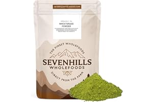 Sevenhills Wholefoods Poudre D'Herbe De Blé Bio d'Europe 1kg | Riche en vitamine C et en fer