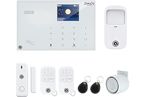 DADVU SOUL & TECHNOLOGY DadVu Allarme Casa senza fili DV-1A3G V3, Combinatore Telefonico 4G, 99 zone wireless e 3 Filari