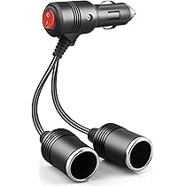 Sdoppiatore Presa Accendisigari Nero Con Cavo 14cm Auto Camion Doppio Accessori Elettronici Dobo 8805786176404