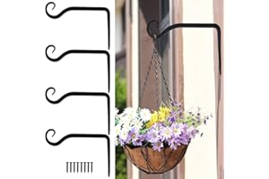 TOKERD Gancho de Pared para Jardineras Gancho para Colgador Percha de Metal Tarea Pesada Gancho de Pared Colgar Linterna Capa Jardinera Decoración Decoración Rústico Estilo Vintage Gancho de Pared