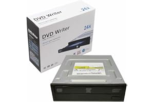 JUSTOP 24x SATA Interno DVD-RW Grabador Regrabador Super Multi DL Negro CD+/-RW, DVD+/-RW, DVD DL, 4-24 x, DVD de 145 ms