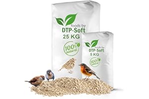 DTP-SOFT Graines de tournesol pelées - Nourriture pour oiseaux sauvages (30 kg)
