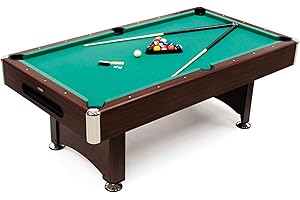 DE VES SPORT DEVESSPORT Mesa de Billar Semi Profesional Akra 221x122x81 cm | Billar Semi Profesional con Retorno de Bolas | Incluye Juego Completo de Accesorios Listo para Empezar a Jugar