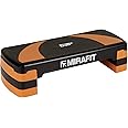 Mirafit 3 Level Aerobic Exercise Stepper Platform - Black/Orange