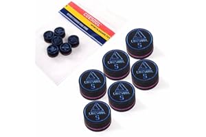 CUESOUL 6 Pièces 14mm 9 de la Couche de Peau de Porc Cue Conseils pour Bâton Pool Cue