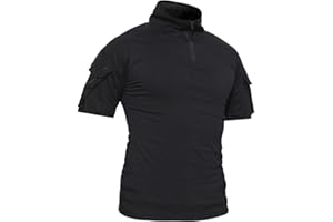 LILYCHAN LiliChan Tactical Short Sleeves Herrenhemden Military Shirt Outdoor Shirt Tactical Combat Shirt mit Reißverschluss
