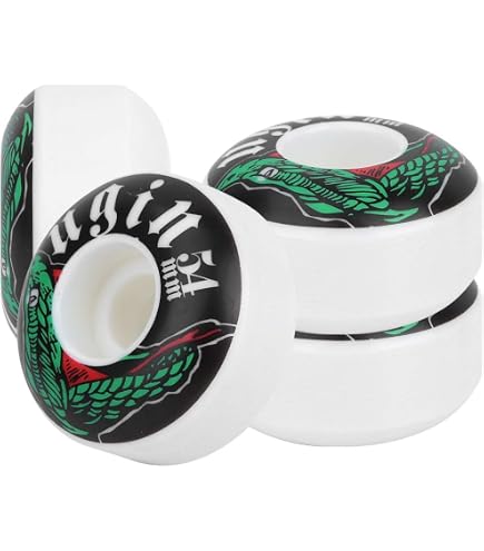 Ruedas Para Monopatín 52x32 Mm, Dureza 95A - Pack De 4 Unidades Con Rodamientos, Poliuretano, Para Skate