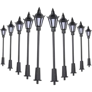 10 Pièces LED Double Tête Pour Maquette Ferroviaire - Éclairage Paysage Et Rues