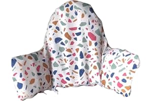 EMLSTYLE Cushion Pad for Highchair, High Chair Seat Pad, Built-in Inflatable Cushion (Stone Pattern)