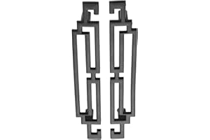 Mgoodoo Lot de 2 poignées de traction pour porte d'armoire de cuisine, tiroir et boutons de meubles, quincaillerie de style européen rétro (128 mm, noir)