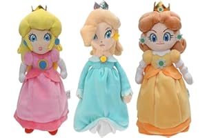 HANBO Super Star Collection Princes Rosalin & Dais - Peluche in peluche, 26 cm, colore: rosa giallo e blu