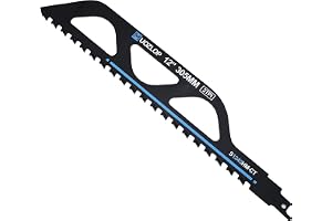 MUOZLOP 1 styck 305 mm 2 TPI Säbelsågblad för sten, hårdmetallsågblad