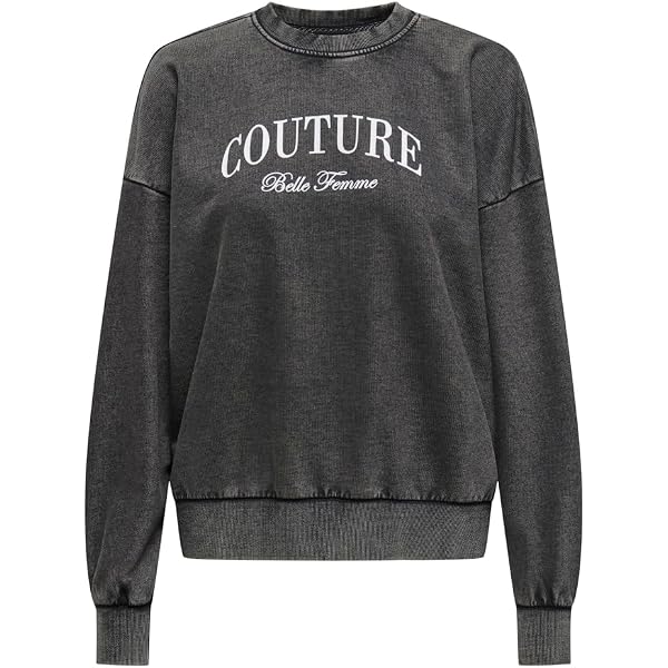 Only Onllucinda Langarm-Sweatshirt Mit Sailor-O-Neck – Lässiger Box-Fit, Print, Für Damen