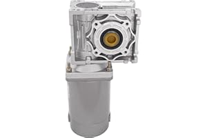 GORGIVOUS Elektrischer Getriebemotor 200W DC 24V 1800RPM 50K Schneckengetriebe Getriebe mit hohem Drehmoment und einstellbarer Geschwindigkeit&Selbstsperrfunktion Leistungsstarker Elektromotor