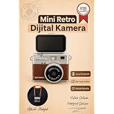 Torima Mini Dijital Kamera 2K Flip Ekranlı Selfie Video Vlog Kamerası CMR49 kahverengi
