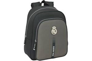 Safta REAL MADRID 3ª EQUIPACIÓN 24/25 - Mochila Escolar Infantil, Ideal para Niños de Diferentes Edades, Cómoda y Versátil, Calidad y Resistencia, 27x10x33 cm