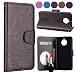 Produktbild Moto G6 Plus/G5S Plus Hülle,Carols Motorola Moto G6 Plus/G5S Plus Handyhülle, Spiegel Schutzhülle für Moto G6 Plus/G5S Plus Hülle mit Make Up Ultra-Slim Mirror Case,[Geprägter Schmetterling] PU Leder Flip Case Cover Handy Schutz Brieftasche Handytasche Schale Wallet Karte Card Slots Kreditkarten Protektiv Etui Abdeckung Kartenfächer Hüllen für Motorola Moto G6 Plus/G5S Plus - Grau