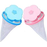 MeeTo Washing Machine Floating Lint Mesh Bag Net Hair Filter Remover Net Pouch Hair Catcher Lint Catcher for Household Tool (