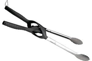 NITE IZE Pinzas para Barbacoa iluminadas Tonglite - Pinzas para Barbacoa Todo el año de Acero Inoxidable con luz LED Blanca cálida - Aptas para lavavajillas