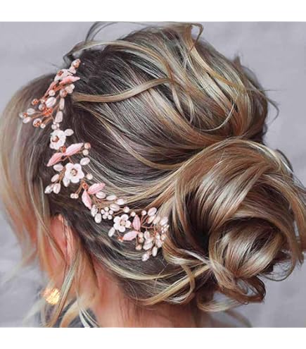 Cerchietto Da Sposa Con Fiore In Argento E Strass, Accessorio Per Capelli Per Matrimonio E Festa - 2