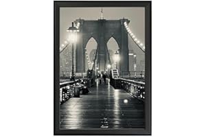 Albyco - Cadre Photo - Cadre Clic Clac - Cadre Clip - pour Affiche - A4 Format - Cadre 21x29,7 cm - Épaisseur du cadre 25 mm - Noir