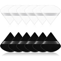8-teiliges Dreieck-Makeup-Puderquasten-Set – 4 Größen, Aus Polyester-Schwamm, Braun, Für Puder & Foundation
