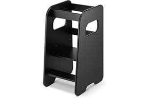 defiPad Tour d'apprentissage pour Enfants | Tour d'apprentissage élégante réglable en Hauteur | Sécurité maximale | Ustensiles de Cuisine Montessori et Tour d'apprentissage |