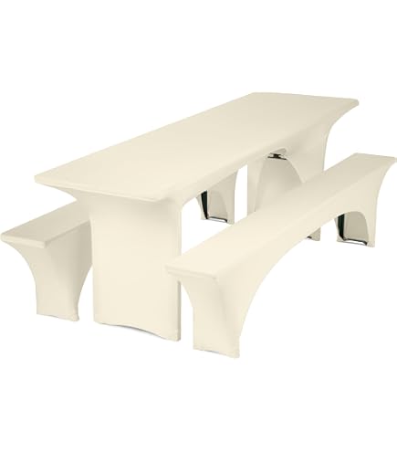 2 Housses Table Mange-Debout Ø60cm - Polyester Élastique - Noir - Gräfenstayn Diana