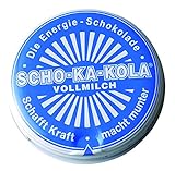 wo kann man scho ka kola kaufen 1 Dose 100g SCHO-KA-KOLA Die Energie-Schokolade VOLLMILCH 100 g