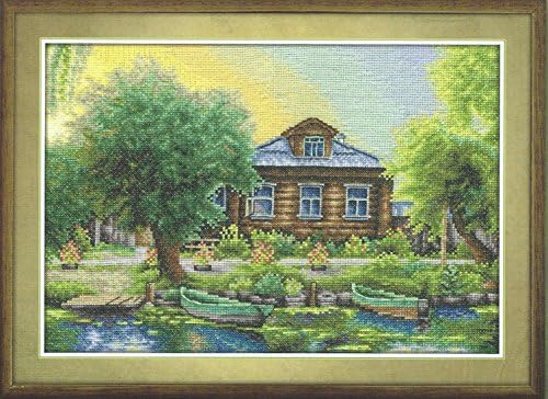 Cross Stitch Kit Russian Fishing Village