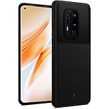 Caseology Vault Compatible with OnePlus 8 Pro Case, Flexible Black TPU Carbon Fiber Pattern Cover Case for OnePlus 8 Pro - Ma
