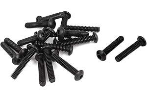 UXCELL sourcingmap #6-32 x 3/4" UNC 10,9 śruby z łbem sześciokątnym ze stali stopowej 21 szt.