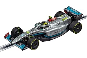 Carrera GO!!! Mercedes-AMG F1 W13 E Performance Hamilton No.44 I tory wyścigowe i licencjonowane autokary | dla 2 graczy | dla chłopców i dziewcząt od 6 lat i dorosłych