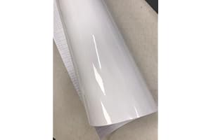 SKYMEX VINYL WRAP WHITE GLOSS Car Vinyl Wrap Sheet Car Vinyl Wrapping 'Air Bubble Free' 30CM x 1.52M