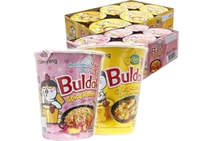 WANAHONG Samyang Hot Chicken Flavour Buldak Cup HALAL (12 Cups Assorted - Carbonara & Cheese)